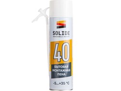 Пена монтажная бытовая всесезонная SOLIDE Foam 40 (500мл) 10240 - фото 104497