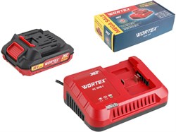 Набор аккумулятор 2 А*ч и зарядное устройство 1х2 А WORTEX ALL1 XLT в кор. SET 10733