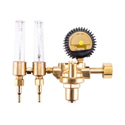 Регулятор FoxWeld WR420-F2 (аргоновый/углекислотный, 1 манометр, 2 расходомера, вентиль, пр-во FoxWeld/КНР) 10755