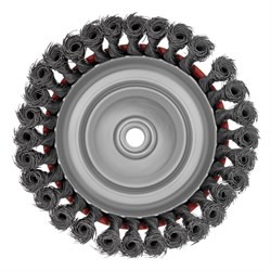 Щетка для УШМ, 150 мм, М14, "чашка", крученая проволока 0.35 мм Matrix 10811