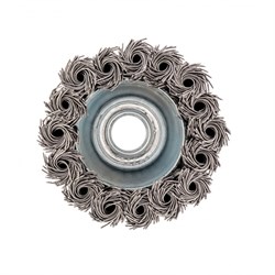 Щетка для УШМ, 65 мм, М14, "чашка", крученая проволока 0.5 мм Сибртех 10841