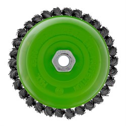 Щетка для УШМ, 150 мм, М14, "чашка", крученая проволока 0.5 мм Сибртех 10842