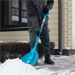 Лопата для уборки снега, полипропилен, 330х490х1265 мм, цельнолитая конструкция, LUXE Palisad 11307