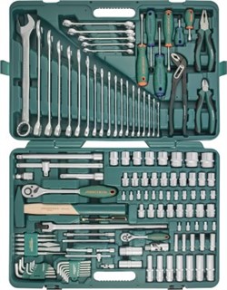Набор инструмента универсальный 1/2", 1/4"DR, 127 предметов Jonnesway S04H524127S (S04H524127S18) 11773