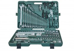 Набор инструмента универсальный 1/4", 1/2"DR, 128 предметов Jonnesway S04H524128S (S04H524128S18) 11774