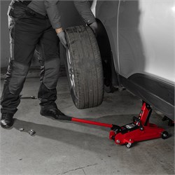 Домкрат гидравлический подкатной, 2 т, 140-340 мм MTX 12086