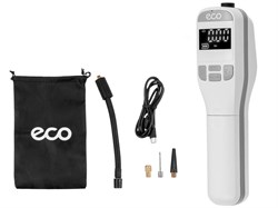 Компрессор автомобильный ECO AE-005 Comfort (7,4 В, 40 Вт, 16 л/мин, 4000 мА·ч, 10 Бар, LED дисплей, фонарь, 3 насадки, сумка.) 12123