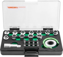 Головки торцевые SPLINE М4-13 с дисковым трещоточным механизмом и аксессуарами в наборе, 22 предмета Jonnesway RD05H22S 12391