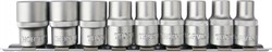 Набор головок торцевых 1/2"DR на держателе, внешний TORX®, E10-E24, 9 предметов Thorvik S13S139SM 12397