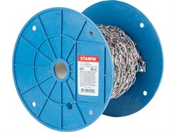 Цепь сварная короткозвенная М2 нерж.сталь (А2), DIN 766 (бухта 50м) STARFIX 12410
