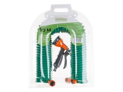 Шланг витой 15м + поливочный набор STARTUL GARDEN (ST6015-03) (спиральный) 12425