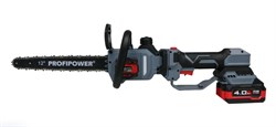 Аккумуляторная бесщеточная цепная пила PROFIPOWER PL-12 со штангой телескопической 12915