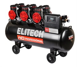 Безмасляный малошумный компрессор Elitech ACF 900-160S HD 206465 13154