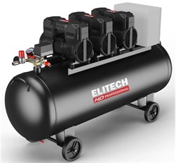 Компрессор безмасляный малошумный Elitech ACF 900-200S (380В, 200л, 900 л/мин) HD 213688 13156