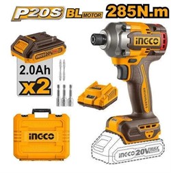 Аккумуляторный бесщеточный импульсный винтоверт INGCO CIRLI2028 INDUSTRIAL 20 В 285 Нм 6766 - фото 62141