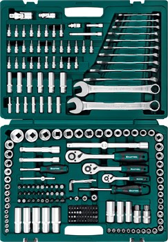 KRAFTOOL X Drive, 216 предм., (1/2″+3/8″+1/4″), универсальный набор инструмента (27888-H216) 7095 - фото 64478