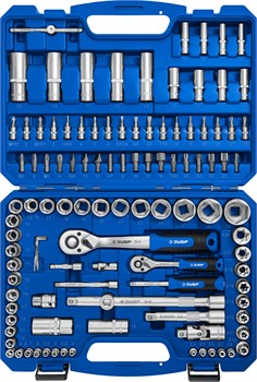 ЗУБР А-110, 110 предм., (1/2″ + 1/4″), универсальный набор инструмента, Профессионал (27635-H110) 7101 - фото 64608