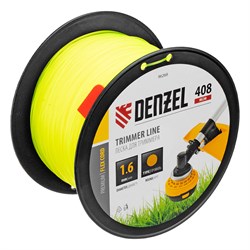 Леска для триммера круглая, 1,6мм х 408м, на DIN катушке FLEX CORD, Denzel 9046 - фото 90745