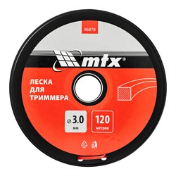 Леска для триммера квадрат 3,0 мм х 120 м, на катушке MTX 9095 - фото 91168