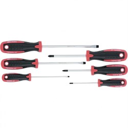 Набор отверток, сталь S2, двухкомпонентные рукоятки, 6 шт Matrix Professional 9524 - фото 96030