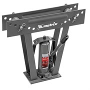 Трубогиб гидравлический, 1/2-2", 12 т, в комплекте с башмаками Matrix 9976