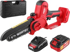 Аккум. мини-пила WORTEX CEC 2518-2 в чем. ALL1 XLT SET БЕСЩЕТ., 18 В, 6'' (шина 15 см, 1/4") 10025