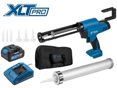 Аккум. пистолет для герметика BULL CG 1860 SET(1х4), сумка, 300/600 мл, 2500 Н, 8,3 мм/с, рег. скор. 10054