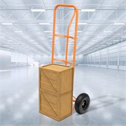 Тележка ручная двухколесная НТ1805, грузоподъемность 150 кг, пневматические колеса D 260 мм, платформа 350 х 235 мм Сибртех 10056