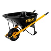 Тачка строительная, усиленная, объем 140 л, 230 кг, колесо 15х6.00-6 Denzel 10092