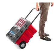 ЗУБР МЕГАБОКС-24, 616 х 378 х 415 мм, (24″), пластиковый ящик-тележка для инструментов 10419