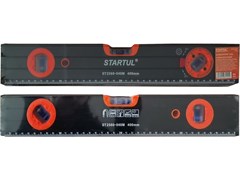 Уровень 400мм магнитный STARTUL PROFI (ST2560-040M) (угл 90° 180° 45°, фрезерованная поверность, 1 поворотный глазок, линейка на корпусе) 10657