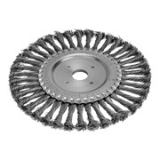 Щетка для УШМ 200 мм, посадка 22.2 мм, плоская, крученая проволока 0.5 мм Matrix 10784