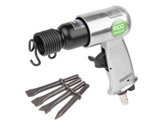 Пневмомолоток ECO AHM10-01 (4500 уд/мин; 1.12 Дж; 120л/мин; Хвостовик:10 мм; Долото - 4 шт.) 10906