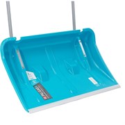 Скрепер для уборки снега, полипропилен, колеса, 750х445х1275 мм, рукоятка с ПВХ, LUXE Palisad 11140