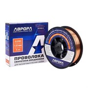 Проволока омедненная АВРОРА ER70S-6 d.1.0 мм 5кг D200 11263