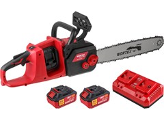 Аккум. пила цепная WORTEX CEC 3536-2 шина 40 см (16"), 3/8" LP, 1.3 мм ALL1 XLT SET БЕСЩЁТ, 18В+18В 11454