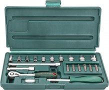 Набор головок торцевых 1/4"DR, 4-13 мм, 21 предмет Jonnesway S04H2721S 12385