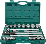 Набор головок торцевых дюймовых 3/4"DR, SAE 7/8"--2", 22 предмета Jonnesway S04H6622S 12390