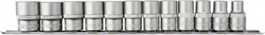Набор головок торцевых 1/2"DR на держателе, 10-24 мм, 12 предметов Thorvik S13S1112SM 12394