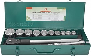 Набор головок торцевых дюймовых 3/4"DR, SAE 7/8"--2", 15 предметов Jonnesway S04H6615S 12403