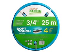 Шланг поливочный 3/4" 25м STARTUL GARDEN SOFT TOUCH (ST6040-3/4-25) (4 слоя) 12437