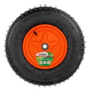 Колесо пневматическое усиленное, шина 8PR, 4.00-8 D400 мм, внутренний диаметр подшипника 20 мм, длина оси 90 мм Palisad 12732