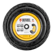 Колесо пневматическое бескамерное 16х4.00-8 D410мм, d20мм, длина оси 104мм Denzel 12746