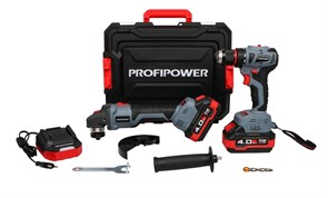 Аккумуляторный бесщеточный НАБОР 2в1 PROFIPOWER ProfiSet-2A20 12879