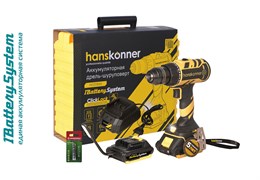 Аккумуляторный шуруповерт Hanskonner HCD1865 1BatterySystem 6122