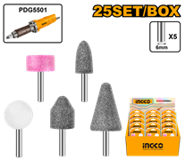 Шарошки абразивные INGCO AKB0502 5 шт. 6482