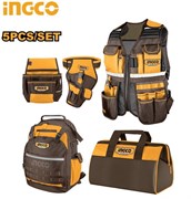 Набор сумок и жилет INGCO COS23090 5 шт. 6484