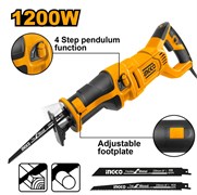 Пила сабельная INGCO RS12001 INDUSTRIAL 1200 Вт 6648