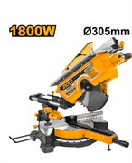 Торцовочная пила с протяжкой комбинированная INGCO MT2S18002 INDUSTRIAL 305x30 мм 1,8 кВт 6650