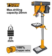 Сверлильный станок INGCO DP207502 INDUSTRIAL 750 Вт 6683